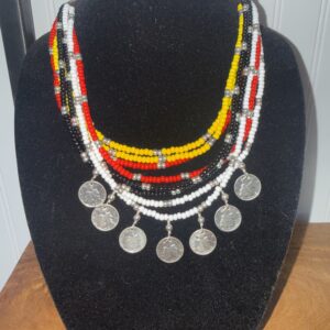 Multicolor Beaded Statement Necklace